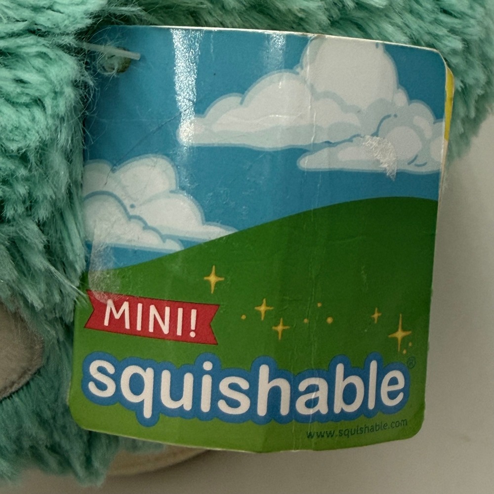 Squishable Mini Turquoise Mushroom Plush Teal Stuffed Toy 9 Inch NWT - Picture 2 of 8